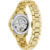 Bulova Ladies’ Classic Diamond 3-Hand Automatic in Stainless Steel, Mother-of-Pearl Dial and Open Aperture Dial(Gold Tone)