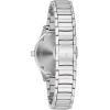 Bulova Ladies’ Classic Diamond 3-Hand Quartz Stainless Steel Watch, 16 Diamonds, Mother-of-Pearl Dial, Curved Mineral Crystal(Silver Tone)