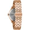 Bulova Ladies’ Classic Diamond Dial Stainless Steel 3-Hand Calendar Date Quartz Watch(Rose Gold)