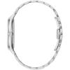 Bulova Ladies’ Classic Diamond Dial Stainless Steel 3-Hand Calendar Date Quartz Watch(Silver)