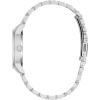 Bulova Ladies’ Classic Diamond Two-Tone Gold Stainless Steel 3-Hand Calendar Date Quartz Watch(Silver/Aqua Dial)