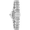Bulova Ladies Classic Mini 2-Hand Quartz Watch, Diamond, Stainless Steel, Mother-of-Pearl Dial, 24.5mm(Silver)