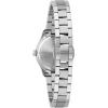 Bulova Ladies Classic Mini Wilton 3-Hand Quartz Silver Stainless Steel Watch, Day Date, 29mm(Silver/Rose Gold)