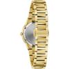 Bulova Ladies’ Modern Millenia Gold Stainless Steel 2-Hand Quartz Watch, Blacl Dial Style: 97L175