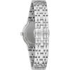 Bulova Ladies’ Modern Stainless Steel 3-Hand Quartz Watch, Black Dial Style: 96L299