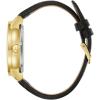 Bulova Men’s Classic 3-Hand Automatic Leather Strap Watch, 21-jewels, Hack Feature, Luminous Hands and Markers,Open Aperture and Exhibition Case Back Style: 97A166