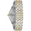 Bulova Men’s Classic Diamond Sutton 3-Hand Quartz Watch, 40mm(Two Tone/ Gold)