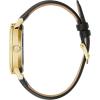 Bulova Men’s Classic Dress 3-Hand 21- Jewel Automatic Watch, 42 Hour Reserve, Hack Feature, Sub-Second Hand, Open Aperture Dial, Exhibition Case Back, 42mm(Black Leather/Gold Tone)
