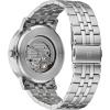 Bulova Men’s Classic Dress 3-Hand 21- Jewel Automatic Watch, 42 Hour Reserve, Hack Feature, Sub-Second Hand, Open Aperture Dial, Exhibition Case Back, 42mm(Stainless Steel/ Blue Dial)