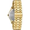 Bulova Men’s Classic Stainless Steel Watch with Diamonds and Day Date(Gold Tone/ Black Dial)