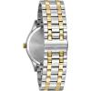 Bulova Men’s Classic Stainless Steel Watch with Diamonds and Day Date(Two Tone Gold/ Blue Dial)