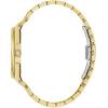 Bulova Mens Dress Classic Quartz Two Tone Stainless Steel Watch, Patterned Dial, 39mm(Gold Tone)