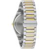 Bulova Mens Dress Classic Quartz Two Tone Stainless Steel Watch, Patterned Dial, 39mm(Two-Tone Gold/Green Dial)