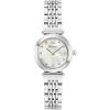 Bulova Ladies Classic Mini 2-Hand Quartz Watch, Diamond, Stainless Steel, Mother-of-Pearl Dial, 24.5mm(Silver)