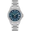 Bulova Ladies’ Marine Star ‘Series L’ 3-Hand Day Date Quartz Diamond Watch, Sapphire Crystal, 100M Water Resistant, Mother-of-Pearl Dial, 34mm(Stainless/ Blue Dial)