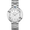 Bulova Ladies Rubaiyat Diamond Dial Stainless Steel Watch(Silver Tone)