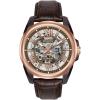 Bulova Men’s Automatic Strap Watch 96A187(Brown Leather Strap/ Rose Gold)