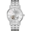 Bulova Men’s Classic Dress 3-Hand 21- Jewel Automatic Watch, 42 Hour Reserve, Hack Feature, Sub-Second Hand, Open Aperture Dial, Exhibition Case Back, 42mm(Stainless Steel)