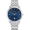 Bulova Men’s Classic Sutton 3-Hand Calendar Date Quartz Watch, 40mm(Stainless/Blue Dial)