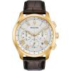 Bulova Men’s Classic Wilton Brown Leather Strap Watch 46.5mm – 97B169