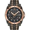Bulova Men’s High Precisionist Quartz Icon Grey IP and Rose Gold Watch, Diamonds, 300M Water Resistant(Grey IP/Rose Gold)