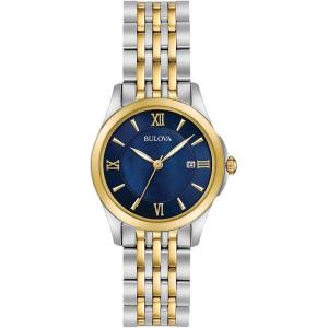 Bulova Women’s Classic Stainless Steel Watch and Mother of Pearl Dial(Two Tone)