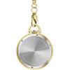 Bulova Classic Pocket Watch 3-Hand Date Quartz Gold Stainless Steel, White Dial with Detachable Chain Style: 97B241