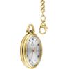 Bulova Classic Pocket Watch 3-Hand Date Quartz Gold Stainless Steel, White Dial with Detachable Chain Style: 97B241