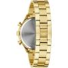 Bulova Men’s Classic 6-Hand Chronograph Quartz Gold Stainless Steel Watch, 24 Hour Time, Luminous Hands, 43mm, Style:97A190