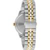 Bulova Men’s Dress Classic Diamond Watch, 3-Hand Date Quartz Watch, Stainless Steel Bracelet, 41mm(Two-Tone Gold/ Black Dial)