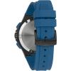 Bulova Men’s Maquina Sport Black Ion-Plated Stainless Steel Case, 6-Hand Chronograph Quartz Watch with Matte Black Silicone Strap, Sapphire Crystal, Blue Strap/Blue Accents