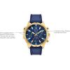 Bulova Men’s Marine Star Series B Stainless Steel 6-Hand Chronograph Quartz Watch, 100M(Gold Tone/Blue Dial)