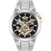 Bulova Men’s Classic Maquina Automatic Open Aperture Watch(Silver Tone)