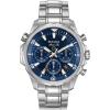 Bulova Men’s Marine Star Series B Stainless Steel 6-Hand Chronograph Quartz Watch, 100M(Stainless/ Blue)