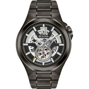 Bulova Men’s Classic Maquina Automatic Open Aperture Watch(Gunmetal)