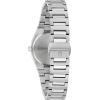 Bulova Ladies Dress Classic 3-Hand Calendar Date Quartz Watch, Stainless Steel Bracelet, Patterned Dial, 28mm(Silver)