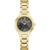 Bulova Ladies Quartz Classic, Stainless Steel Case & Mother-of-Pearl Dial(Gold-Tone & Black Mother-of-Pear Dial)