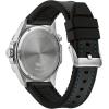 Bulova Marine Star Quartz Mens Watch, Stainless Steel with Black Leather and Silicone Strap, Silver-Tone (Model: 96B337)