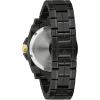 Bulova Men’s Icon High Performance Quartz Black Ion Plated Stainless Steel Watch, 3-Hand, Chronograph, Curved, Black Dial, Sapphire Crystal Style: 98B408