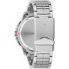 Bulova Men’s Marine Star 6 Hand Chronograph Quartz Stainless Steel Watch, Silver White Dial (Model:96B383)