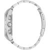 Bulova Men’s Marine Star 6 Hand Chronograph Quartz Stainless Steel Watch, Silver White Dial (Model:96B383)