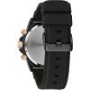 Bulova Men’s Marine Star Series A Black and Gold Ion-Plated Stainless Steel 6-Hand Chronograph Quartz Watch, Black Silicone Strap Style: 98B307