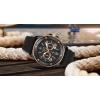 Bulova Men’s Marine Star Series A Black and Gold Ion-Plated Stainless Steel 6-Hand Chronograph Quartz Watch, Black Silicone Strap Style: 98B307