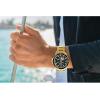 Bulova Men’s Marine Star ‘Series C’ Automatic Stainless Steel 3-Hand Watch, Exhibition Case, Rotating Bezel(Gold Tone)
