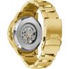 Bulova Men’s Marine Star ‘Series C’ Automatic Stainless Steel 3-Hand Watch, Exhibition Case, Rotating Bezel(Gold Tone)