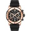 Bulova Men’s Marine Star Series A Rose Gold Stainless Steel 6-Hand Chronograph Quartz Watch, Black Silicone Strap Style: 98B104
