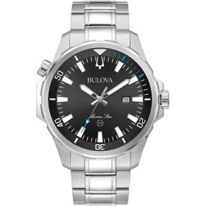 Bulova Men’s Marine Star ‘Series B’ Stainless Steel Watch, Black Sunray Dial Style: 96B382