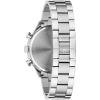 Bulova Men’s Classic 6-Hand Chronograph Quartz Silver Stainless Steel Watch, 24 Hour Time, Luminous Hands, 43mm, Style:96A321