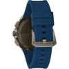 Bulova Men’s Series X High Precision Quartz Chronograph Watch, Sapphire Crystal, Continous Sweeping Secondhand(Grey Ion-Plated/Blue Rubber Strap)