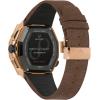 Bulova Men’s Series X High Precision Quartz Chronograph Watch, Sapphire Crystal, Continous Sweeping Secondhand(Rose Gold/Brown Leather Strap)
